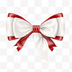 圣诞快乐贺卡，带白色丝绸蝴蝶结