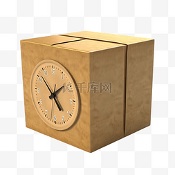 时钟盒包 3d 插图