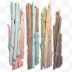 木板路图片_站在一边的装饰水彩木板