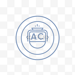 ac 徽标业务或产品的最小线图标 