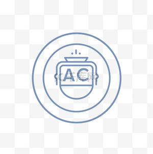 ac 徽标业务或产品的最小线图标 向量素材图片免费下载-千库网