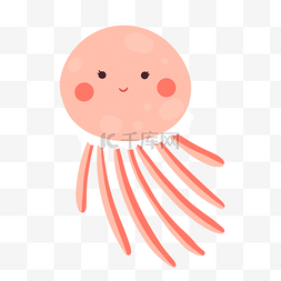 粉色章鱼欢乐动物