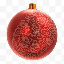 圣诞节装饰球3d写实