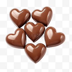 巧克力色盒子图片_心形巧克力糖