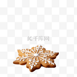 烘烤的图片_自制圣诞姜饼正在装饰