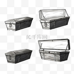 屍體图片_棺材套装隔离开放式和封闭式棺材