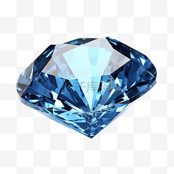 反射图标图片_蓝色钻石
