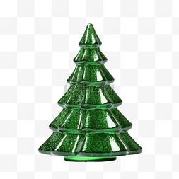 闪光圣诞树图片_绿色闪光圣诞树