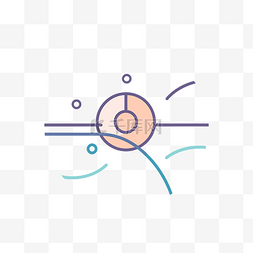 粉色圆形图标图片_白色和粉色圆圈上的圆形图标 向