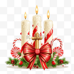圣诞快乐设计图片_圣诞快乐设计，配有蜡烛装饰装饰