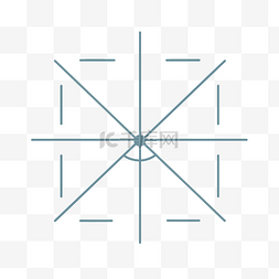箭头符号代表正方形的中间和中间