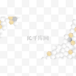 白色抽象几何图形图片_几何白色边框装饰