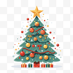 冰糖雪球图片_贺卡，上面有卡通圣诞树，上面装