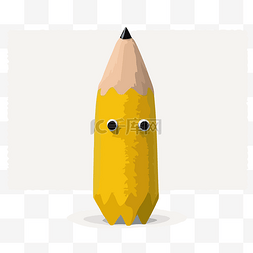 黄色的铅笔图片_黃色蠟筆 向量