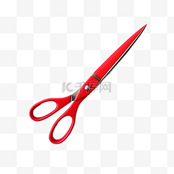 红色剪刀学校用品