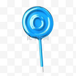 0卡路里图片_棒棒糖上的亮蓝色棒棒糖