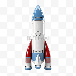 火箭信息图片_3d 插图火箭