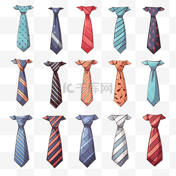 衬衫条纹格子图片_大套领带不同类型