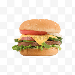 汉堡食材图片_汉堡牛肉汉堡黄瓜快餐