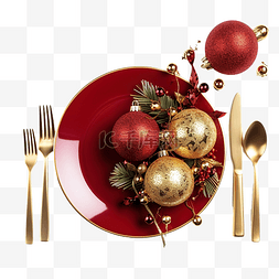 摆设厨房图片_圣诞餐桌摆设与节日装饰