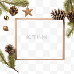 青海塔尔寺图片_木桌上空圣诞贺卡的顶部视图，配