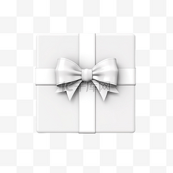 礼物盒点缀图片_白色礼品盒礼物