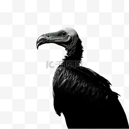亚马逊超重标签图片_基于我的摄影地点的黑秃鹫鸟的剪