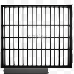 关闭窗户或监狱牢房上的铁条或金