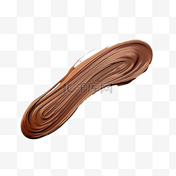 棕色巧克力色油漆画笔描边