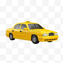 上市背景图片_黃色出租車