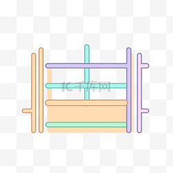 色彩缤纷个图片_两个色彩缤纷的架子 向量