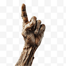 手势大拇指图片_僵尸手做出喜欢或认可的手势