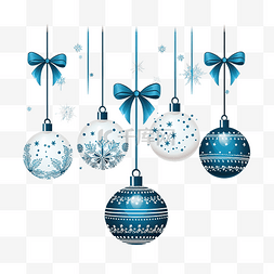 圣诞快乐标签设计图片_快乐圣诞庆祝卡，带有球和弓悬挂
