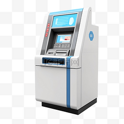 360度旋转图片图片_付款 atm 成功完整的 3d 插图