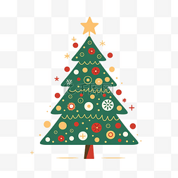 可爱装饰丝带图片_圣诞树可爱图形png
