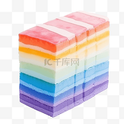 嚼食物图片_彩虹粘层蛋糕 kue lapis