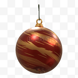 圣诞节装饰球3d渲染