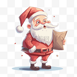 圣诞信封图片_圣诞老人邮件剪贴画卡通圣诞老人