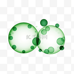 两个绿色圆圈
