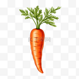 孤立的胡萝卜绘图