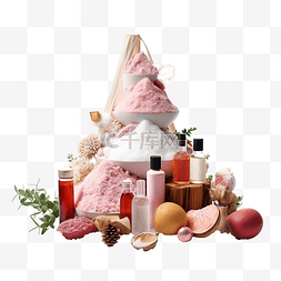 史诗皮肤图片_化妆品海盐与健康物品的替代圣诞