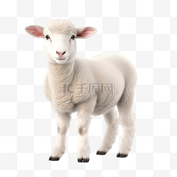 孩子动物图片_可爱的羊动物