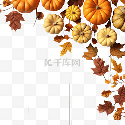 冰糖葫芦的招牌图片_木桌上有叶子和南瓜的感恩节问候