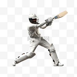 板球图片_板球击球手在球场背景和复制空间