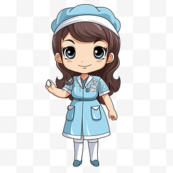護士帽子图片_护士职业卡通