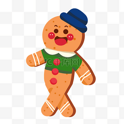 姜姜甜品图片_圣诞节可爱的微笑饼干