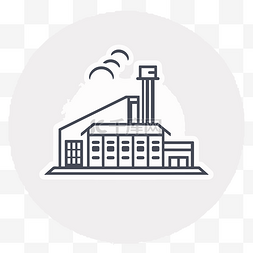 工业工厂工厂线图标 向量
