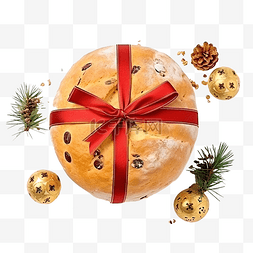 饼干和节日糕点与圣诞装饰