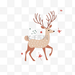 圣诞图案鹿背景