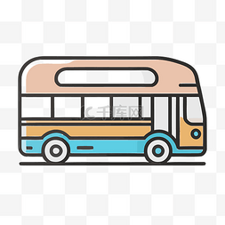 线路巴士概念图 向量